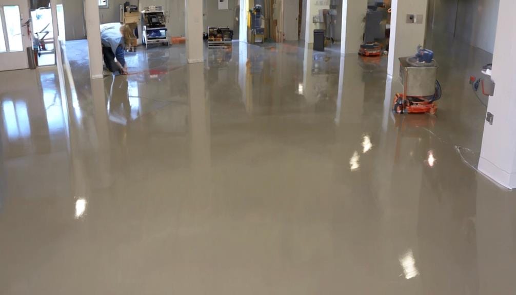 applying self leveling epoxy instructions