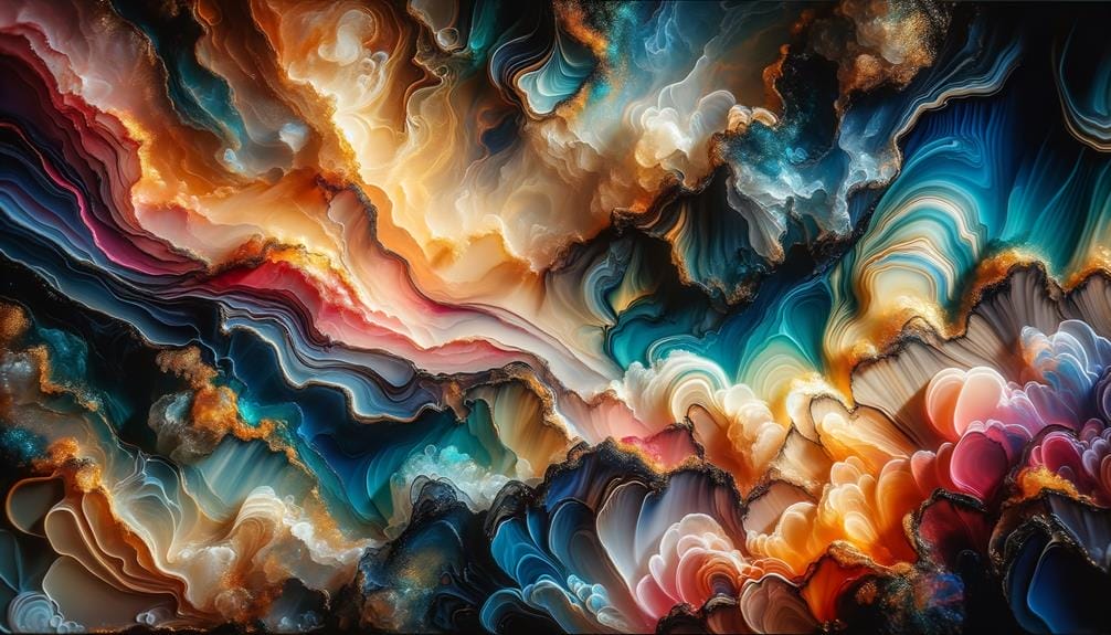 artistic technique using resin