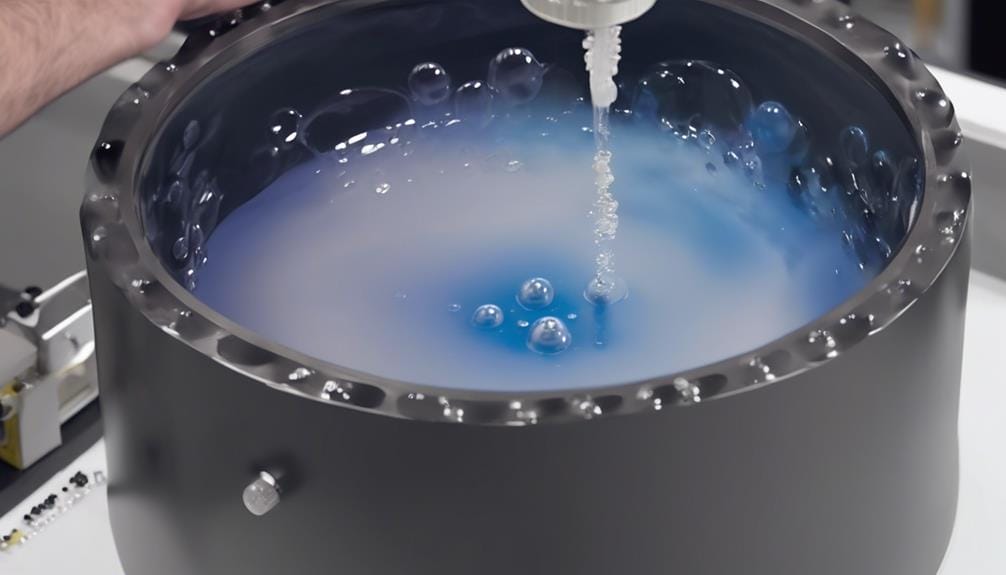 bubble free casting degassing