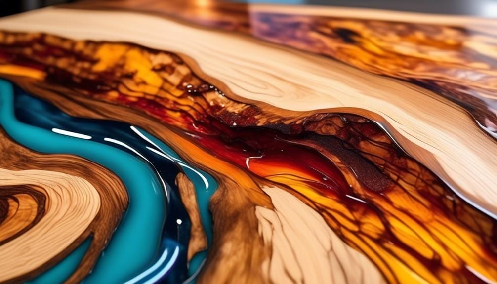 combining resin and wood