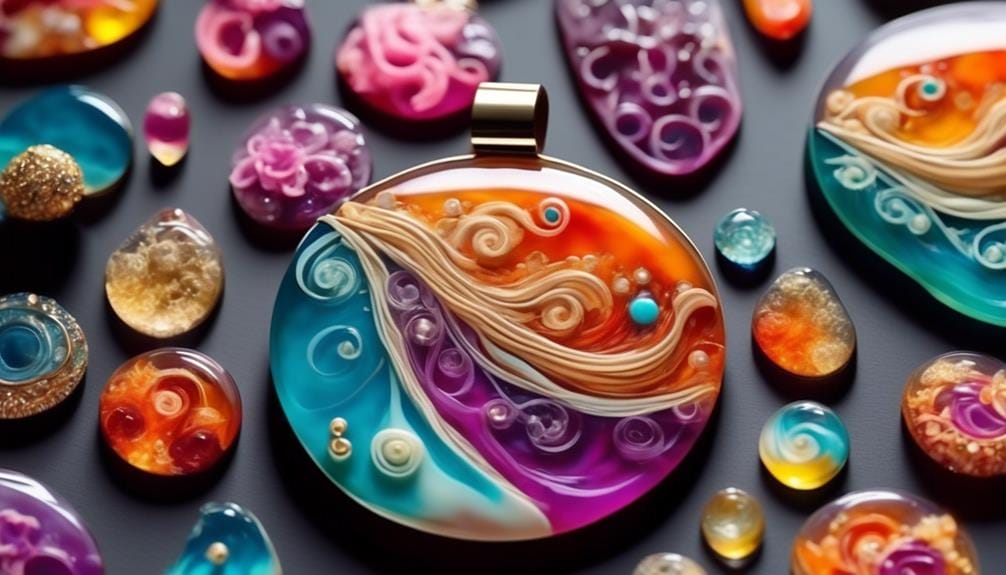 creating beautiful resin jewelry