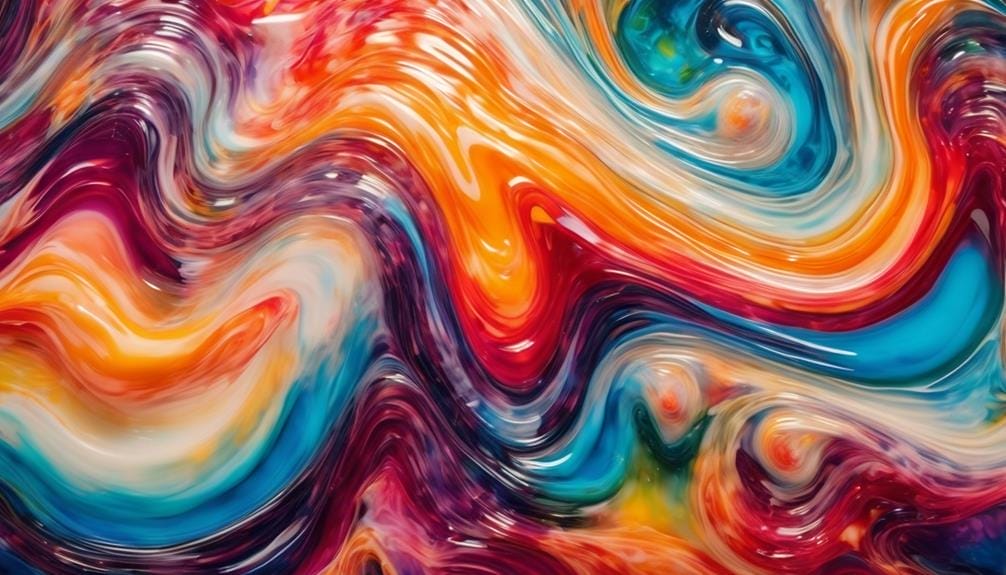 creative and colorful resin art