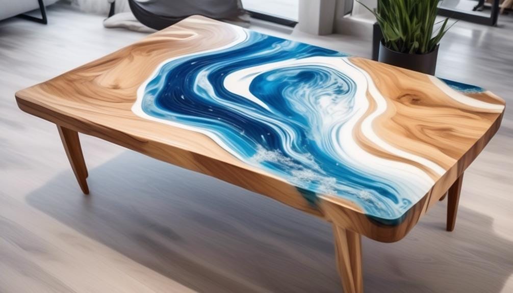 creative epoxy resin table designs