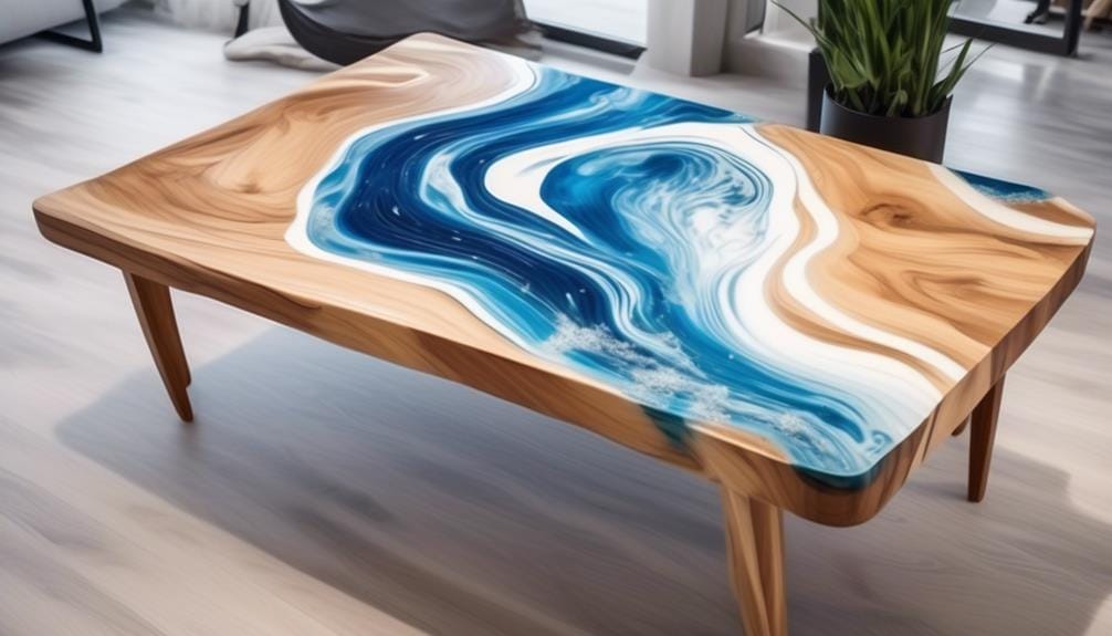creative epoxy resin table designs