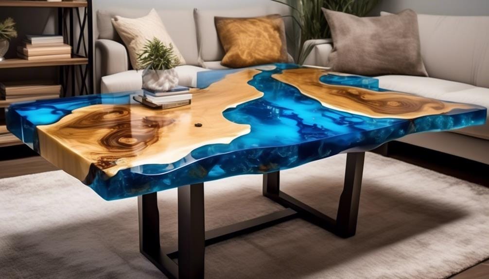 creative river table epoxy