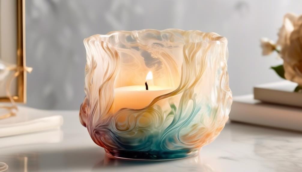 decorative candle holder made of resin