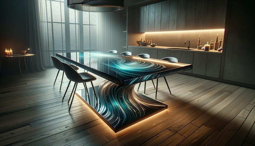 enhancing furniture with epoxy