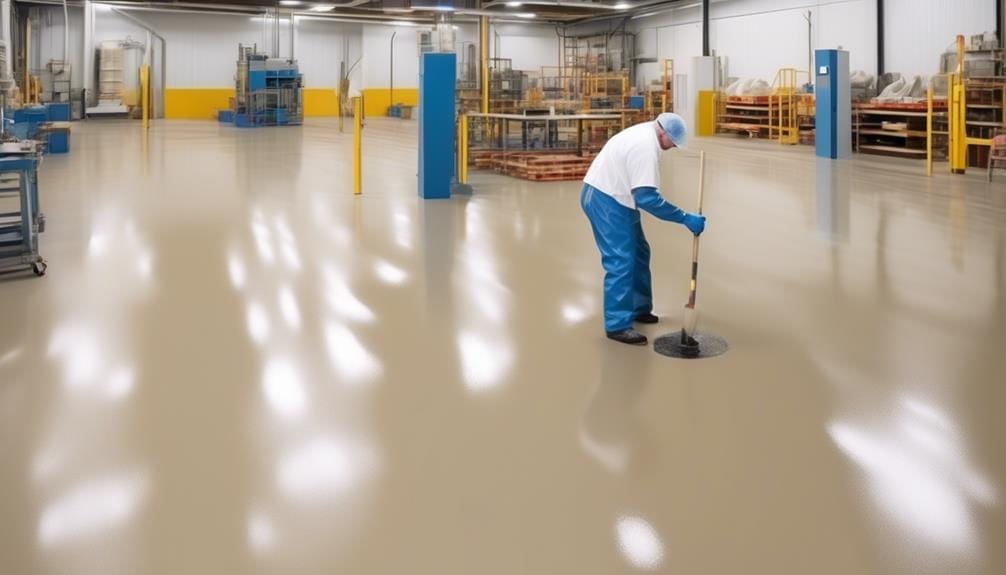 epoxy application on large surfaces