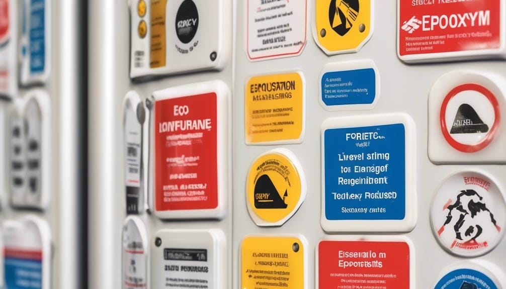 epoxy product labeling guidelines
