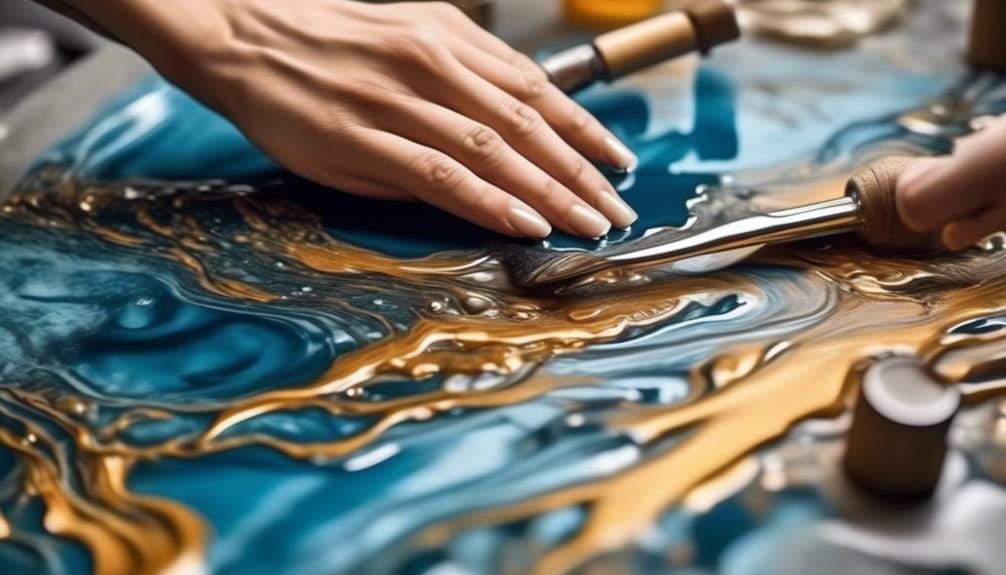 DIY Deep Pour Epoxy 5 epoxy project near completion