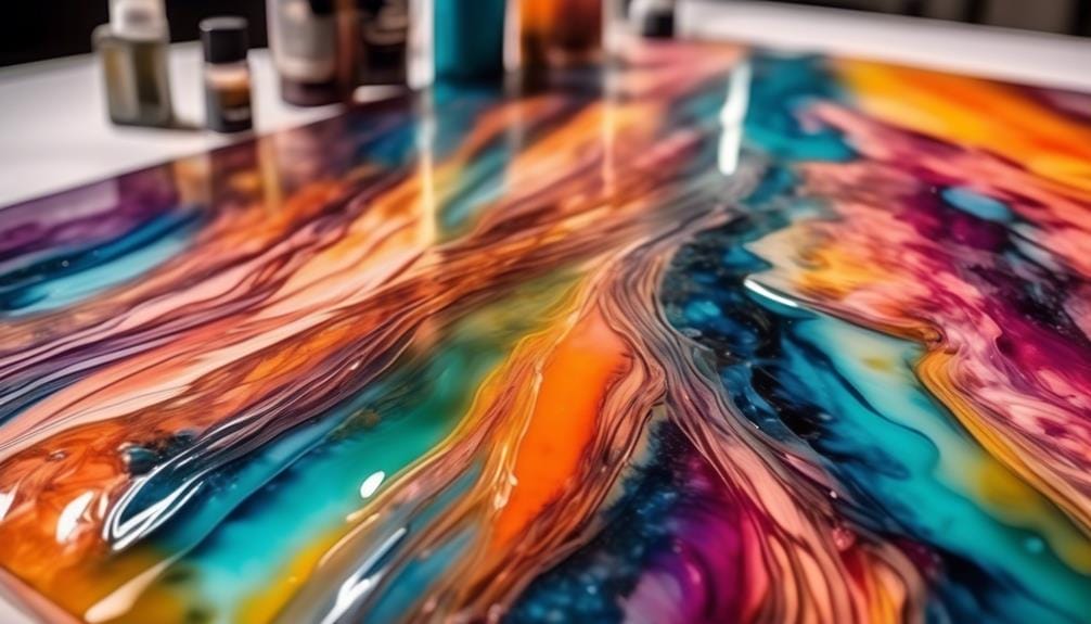 epoxy resin layer application