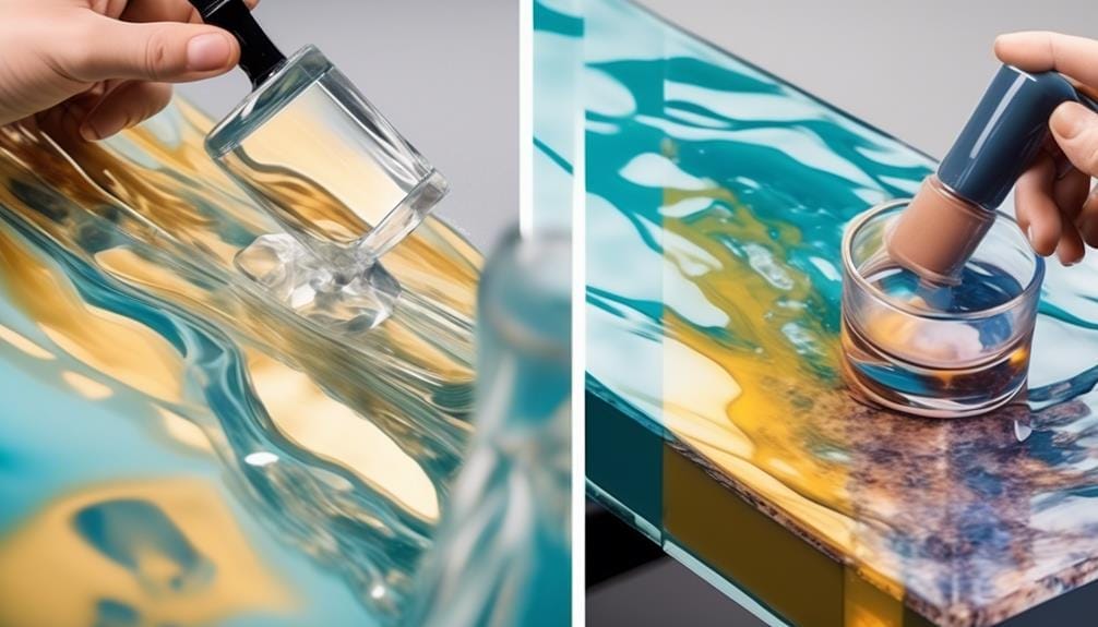 evaluating epoxy resin coatings