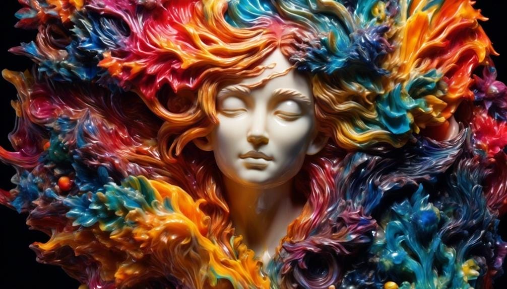 mesmerizing resin art sculptures