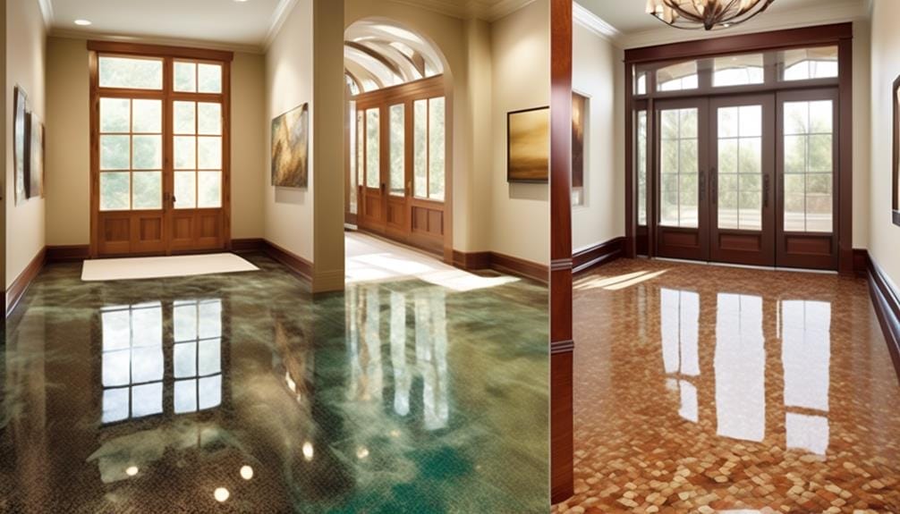 pros and cons of liquid glass epoxy flooring