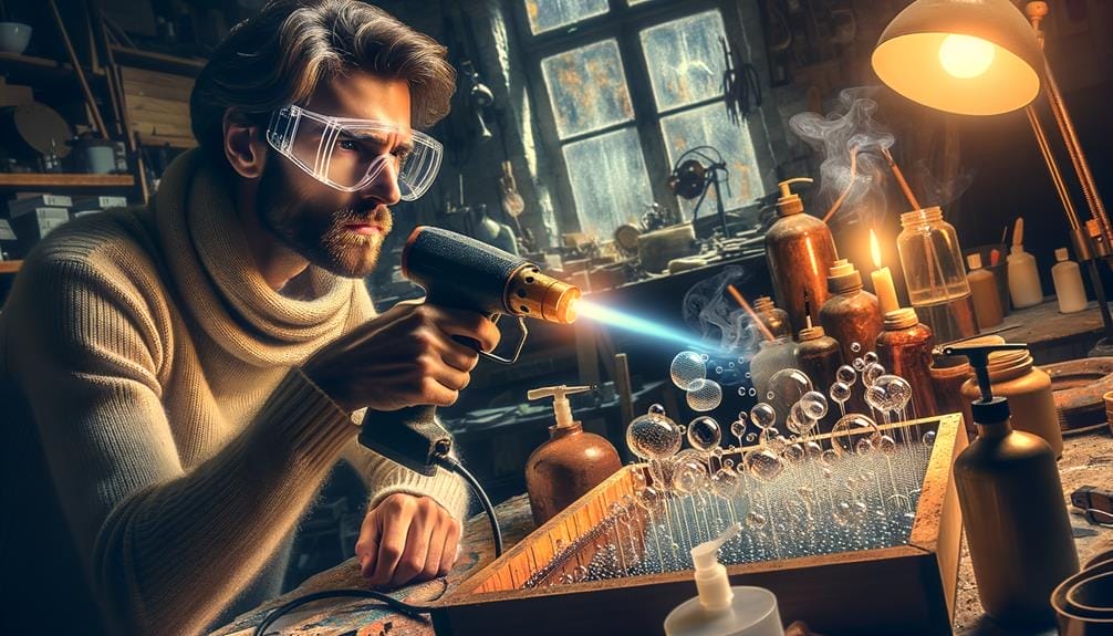 removing bubbles from resin