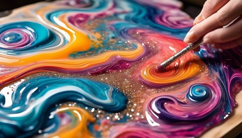 resin art techniques and effects