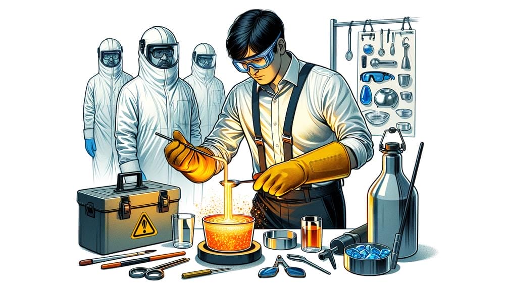 safety precautions for liquid glass
