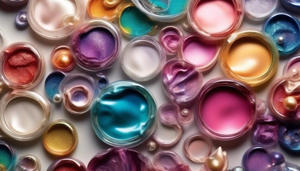 shimmering pigments for crafting
