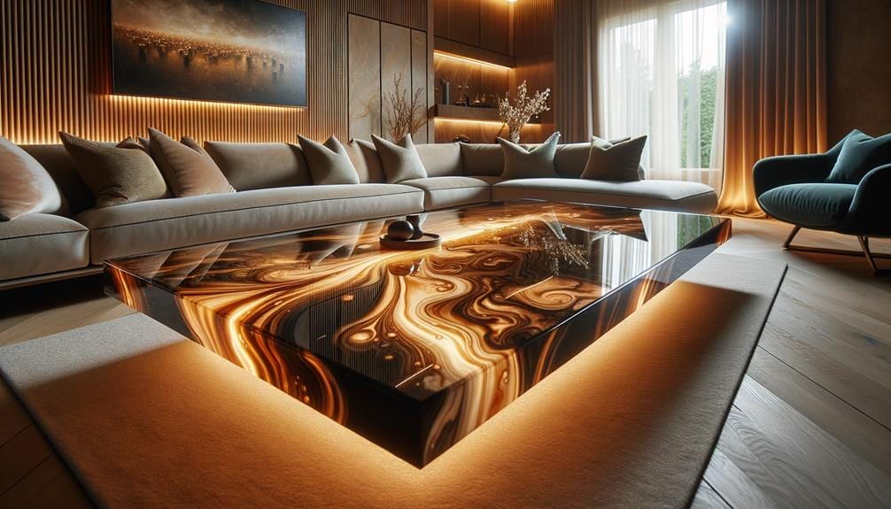 stunning tables with epoxy