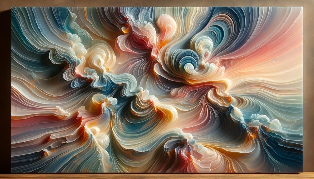vibrant fluid resin creations