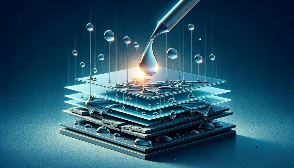 waterproofing with protective liquid glass epoxy